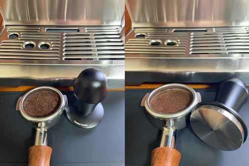 58mm Espresso Tamper 30lbs Calibrated Coffee Tamper Stainless Steel Hand Tamper Compatible with Rancilio Breville Gagia E61 GroupHead Bottomless Portafilter Tamper-Flat Base, Black - Image 4