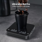 Maestri House Mini Coffee Scale with Timer, USB-C Rechargeable Espresso Scale+ Espresso Measuring Cup - Image 4