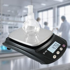 Digital Lab Scale 600g x 0.01g Accuracy Laboratory Balance (Black) - Image 2