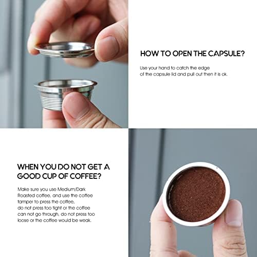 Stainless Steel Reusable Coffee Capsulefor Cappuccino, Latte, Americano Easy to and Original Design - Image 3