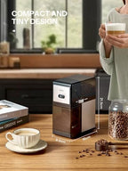 Electric Burr Coffee Grinder, Reemix Automatic Flat Burr Coffee - Image 7