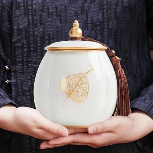 Ceramic Tea Canister with Sealed Lid for Loose Leaf Storage - Image 6