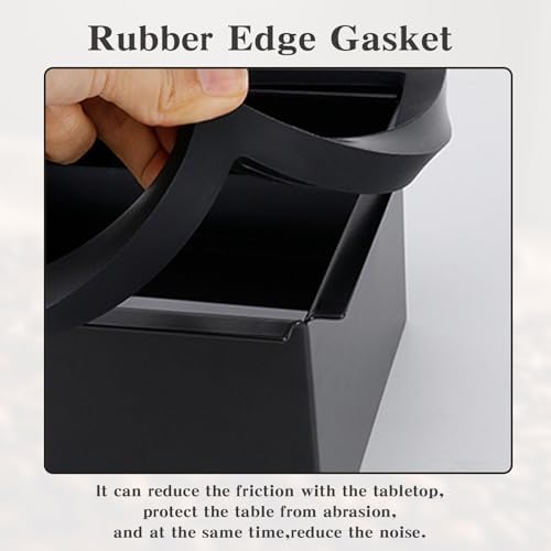 Stainless Steel Espresso Coffee Ground Knock Box Chute, Built-in Desktop Waste Bucket, Bottomless Knocking Residue Box - Image 3