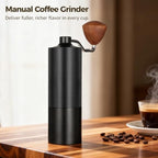 Manual Coffee Grinder, Hand Burr Coffee Grinder with Steel Core, Adjustable Grind, Portable for Home Travel - Image 2