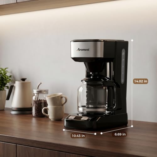 12 Cup Coffee Maker with LED Display, Drip Coffee Machine - Image 7
