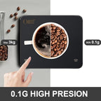 OBEST Mini Coffee Scale with Timer, Rechargeable Espresso Scale with Type-C - Image 4