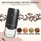 Portable Electric Burr Coffee Grinder with 40 Adjustable Settings & 35g Capacity, 1800mAh Rechargeable Coffee Bean Grinder with Conical Ceramic Burr, for Travel, Camping, White - Image 5