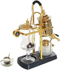 Siphon Coffee Maker, 3-5 Cups Detachable Siphon Coffee Brewer, 304 Stainless Steel Mesh and High Borosilicate Heat-Resistant Glass, Double Ridged Fulcrum with Tee Handle for Coffee, Tea by Unknown