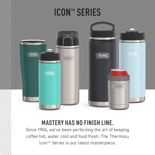 THERMOS ICON SERIES, Stainless Steel Tumbler with Slide Lock, Granite, 18 Ounces (Pack of 4) - Image 6