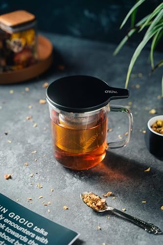 Glass Tea Cup with Infuser and Lid & Stainless Steel 400ml, Premium Borosilicate Tea Mug & Stainless Steel Filter, Heat-Resistant Brewing Set for Tea Lovers (Gift Ready Packaging) - Image 5