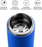 Fellow Carter Move Ceramic Lined Travel Mug 16 oz - Leak-Proof Lid - Image 2