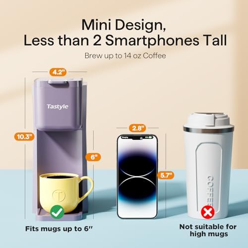 Tastyle Mini Single Serve Hot and Iced Coffee Maker for K Cup and Ground - Image 4