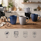 AmorArc 16 oz Coffee Mugs Set of 6, Large Ceramic Coffee Cups Set - Image 4