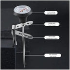 Stainless Steel Coffee Temperature Meter Probe 0~100℃ Thermometer Pot Milk Frothing Jug Cafe Kitchen Food Measuring Tools - Image 2