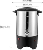 175Oz Coffee Carafe Stainless Steel, Fast-Heating 1kW w/Reusable Filter, Anti-Scald Handles & Auto Shut-Off, Large Hot Water Carafe Cocoa Dispenser for Events Catering Office Party - Image 7