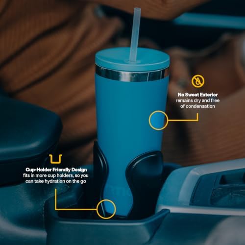 RTIC 28oz Everyday Tumbler, Insulated, Ceramic Lined, Denim - Image 4