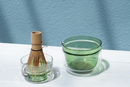 HARIO Glass Matcha Whisk Holder & Rinse Bowl 100ml – Chasen Stand for Bamboo Whisk, Matcha Preparation, Drying, and Storage, Clear, Dishwasher safe - Image 4