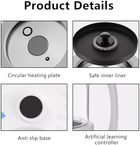Full-Automatic Steam Boiling Water Frothing Machine,4 in 1 Milk Steamer,550ml Commercial Steam Milk Frother Machine,for Latte - Image 6