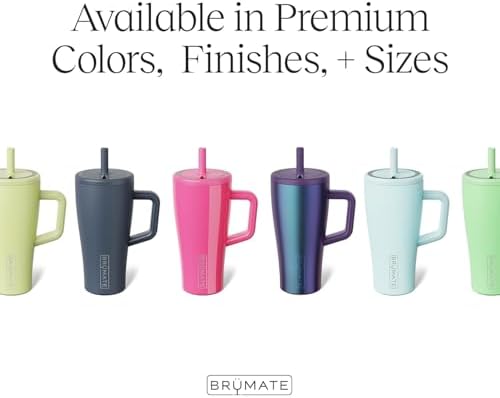 BrüMate Era 20 oz Tumbler with Handle and Straw | 100% Leakproof Insulated Tumbler with Lid and Straw | Made of Stainless Steel | Cup Holder Friendly Base | 20oz (Java) - Image 3