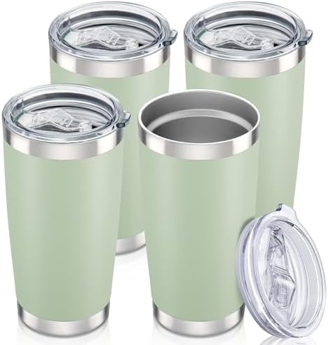 20 oz Tumbler with Lid Stainless Steel Insulated Tumblers Bulk Cups Mug by Orebigo