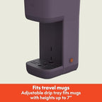bella K Cup Coffee Maker w/ Water Tank, Plum - Image 5