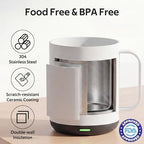 BSUNTA 16oz Self Heating Coffee Mug, Rechargeable Electric Heated Mug - Image 2