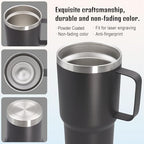 20 oz Tumbler with Handle and Lid Insulated Travel Coffee Mug Mix 12P - Image 5