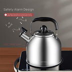 4.2 Quart/4L 18/8 Stainless Steel Whistling Tea Kettle - Image 6