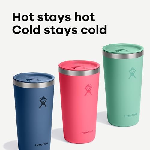 Hydro Flask All Around Tumbler Press-In Lid, Insulated Travel Mug, Stainless Steel Coffee Cup 20 Oz Utopia Purple - Image 5