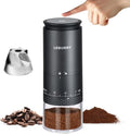 Burr Coffee Grinder - Portable Espresso Grinder for Travel, Camping by Leburry