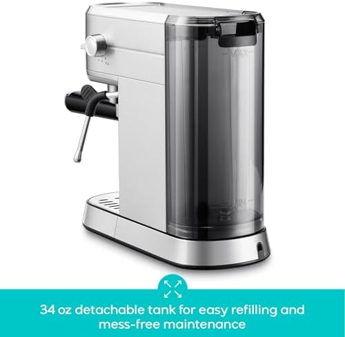 CASABREWS PFAS-Free Espresso Machine with Milk Frother Steam Wand - Image 6