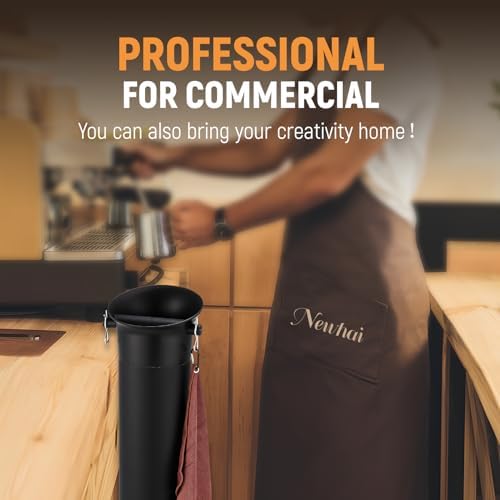 Newhai Espresso Coffee Knock Box for Commercial Use, with 30 Gabbage Bags & towal, Detachable Design, 4.2 Gal Large Capacity - Image 3