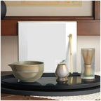 Matcha Set 4pcs Ceramic Spout Bowl Whisk Chasen Tea Ceremony Kit(4-piece set F) - Image 3
