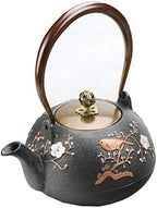Cast iron teapot,classic tea kettle,Japanese Cast Iron Teapot Kettle, Tetsubin Tea Kettle Stovetop Safe for Loose Tea and Teabags, 1200ML by Unknown