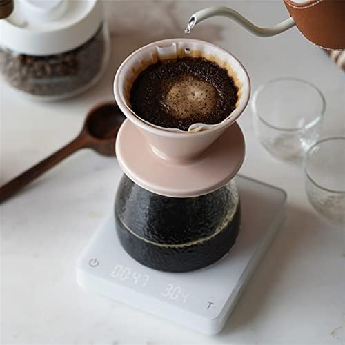 Coffee Filters Coffee Filter Cup Pozzo Roasted Ceramic Dripper Hand-made Filter Cup Pour Over Coffee Accessories(White) - Image 3