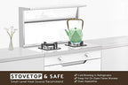Toptier Cast Iron Teapot, Stovetop Safe Japanese Cast Iron Tea Kettle, Diamond Design Tea Pot with Removable Infuser for Loose Tea, 30 Ounce (900 ml), Light Green - Image 6