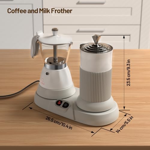 Electric Espresso Machine with Milk Frother 2 in 1 Efficient - Image 2