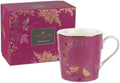 Portmeirion Sara Miller London Chelsea Mug, Pink | 12 Oz Cup for Drinking Tea, Coffee, and Hot Cocoa | Made from Fine China with Gold Detail | Handwash Only by Portmeirion