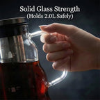 Wave Cold Brew Coffee Maker, 68 oz Glass Pitcher with Filter & Lid - Image 7