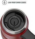 THERMOS Stainless King Vacuum-Insulated Travel Mug with Handle - 16oz, Rustic Red, Thermos Tumbler for Hot/Cold Drinks, Leak-Proof & Sweat-Proof Stainless Steel Coffee Mug with Lid (Pack of 4) - Image 3
