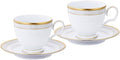 Noritake P91988/4335 Cup & Saucer (Pair) (COFFEE & TEA COFFEE) 250cc Hampshire Gold 2 Guests Fine Porcelain by Noritake