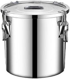 Stainless Steel Airtight Food Storage container with Lid for Pantry Kitchen by Verdeho