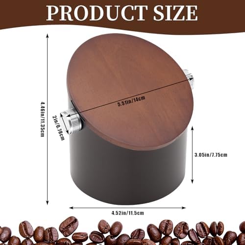 Coffee Knock Box with Lid,Stainless Steel Espresso Knock Box,Non-Slip Rubber Base,Removable Knock Bar - Image 3