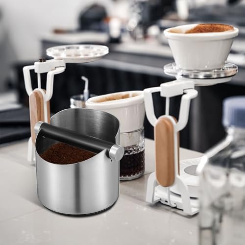 OSALADI Stainless Steel Coffee Knock Box with Removable Knock Bar and Non-slip Pad, Sturdy Coffee Grounds Container for Restaurants and Bars, Easy to Use and Stable Structure - Image 6