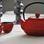 WD Lifestyle Cast Iron Teapot 600 Ml With Set Of 4 Cups - Image 2