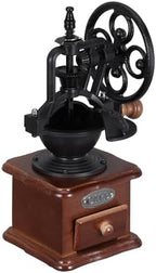 Ciieeo Manual Hand Crank Coffee Grinder Burr Mill for Beans Vintage Style Small Portable Easy to Clean for Home Office Travel by Ciieeo