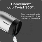 BOBBER - 16 Oz Vacuum Insulated Stainless Steel Portable Travel Coffee Mug With 100% Leakproof Locked Lid (Matte) - Image 4