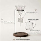 Spiral Pour Over Coffee Maker Set with Stand, 400ml - Image 7