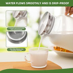 1 Gallon/3.8L Thickened Glass Pitcher with Lid and Spout, Glass Pitcher - Image 5