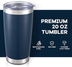 20 oz Tumbler with Lid Stainless Steel Insulated Tumblers Bulk Cups Mug - Image 2